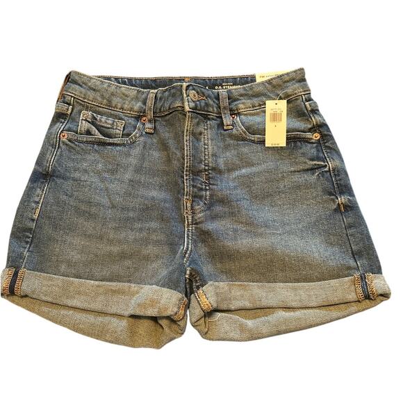 Old Navy Pants - NWT Old Navy Women's Blue Denim Cuffed Shorts O.G. Straight Size 6